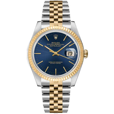 Rolex Datejust Gold & Steel Blue Dial 36mm 16233
